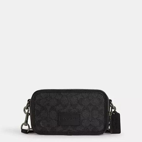 NWT Coach Men’s Wyatt Crossbody Bag In Signature Canvas CW365 - Picture 4 of 7